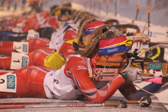 Skiskyting illustrasjon