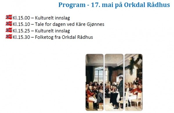 17 mai Orkanger OIL
