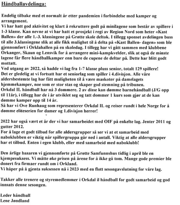 Handball OIL 2022