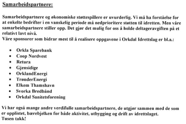 Samarbeidspartnere OIL 2022